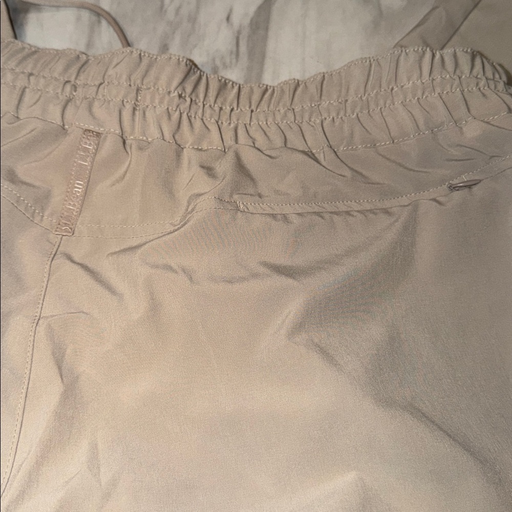 LL BEAN Women's VentureStretch Woven Ankle Pants Shore Sand tan LIKE NEW 1X PLUS - Picture 6 of 6